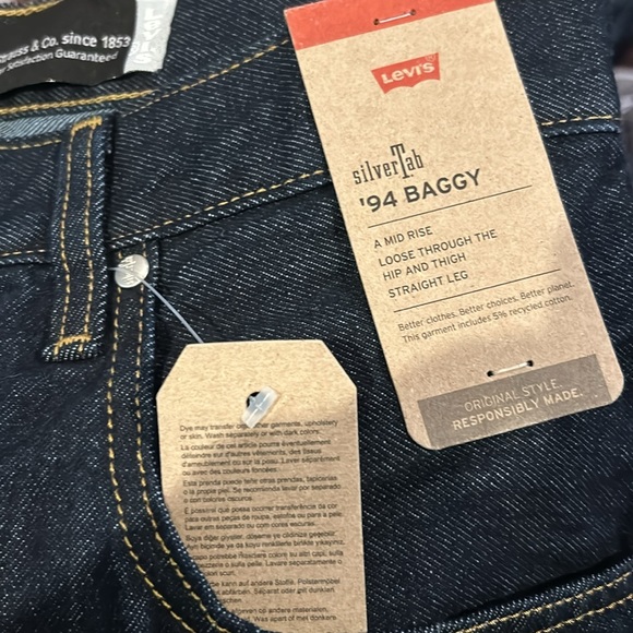 Levi Strauss & Co Women’s Size 31 Silver Tab 94 Baggy Jeans NWT - Picture 5 of 7